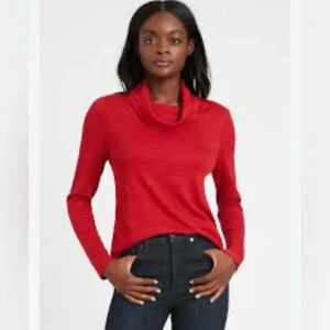 Luxespun cowl-neck t-shirt-small NWOT